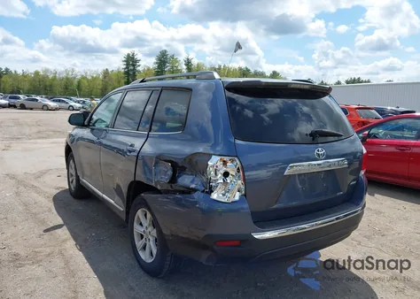 2013 Toyota Highlander Se V6 from USA, damaged, VIN 5TDBK3EH3DS213580